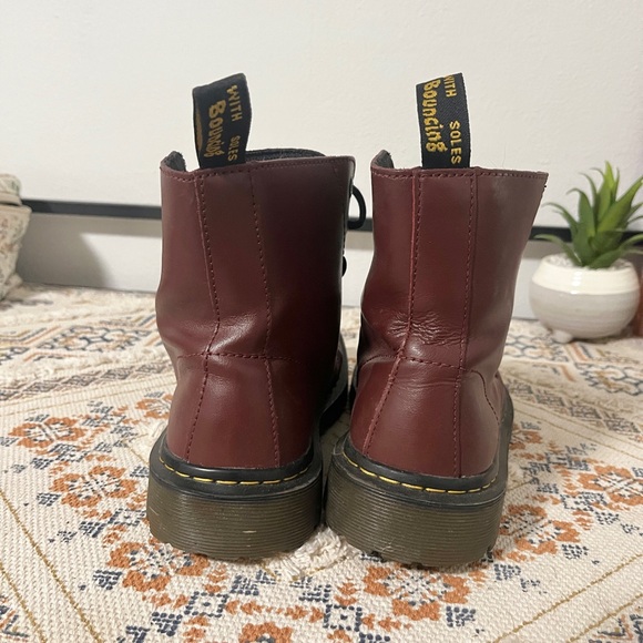DR MARTENS— burgundy - Picture 3 of 6